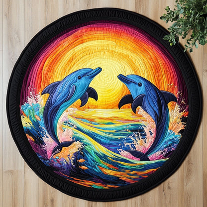 Color Dolphin CW3105611CL Quilted Round Mat