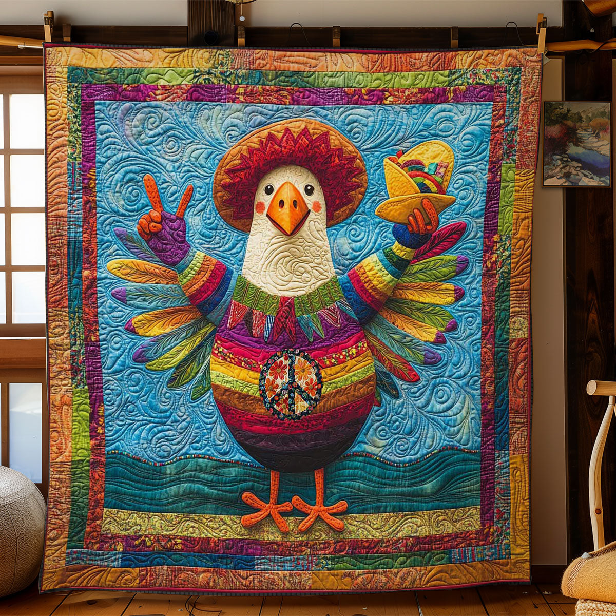 Joyful Turkey WN1411027CL Quilt