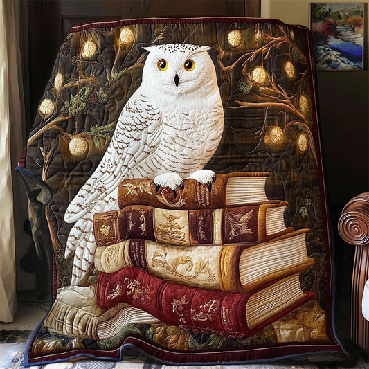 Owl In Library WY0901042CL Quilt