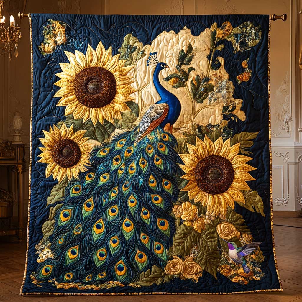 Blooming Peacock WN0711066CL Quilt