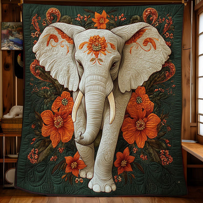 Royal Elephant In Forest WY0202053CL Quilt