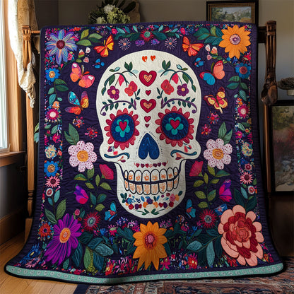 Skull Flower WX1612035CL Quilt