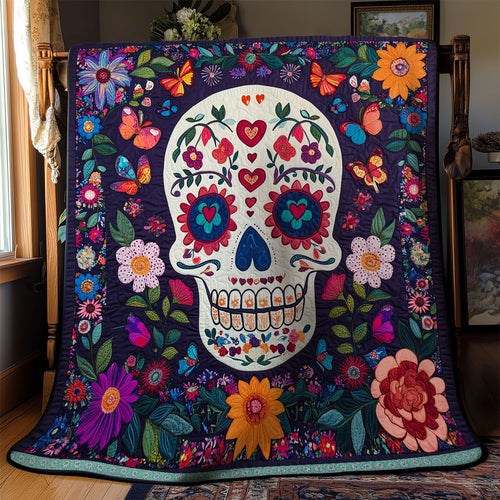 Skull Flower WX1612035CL Quilt
