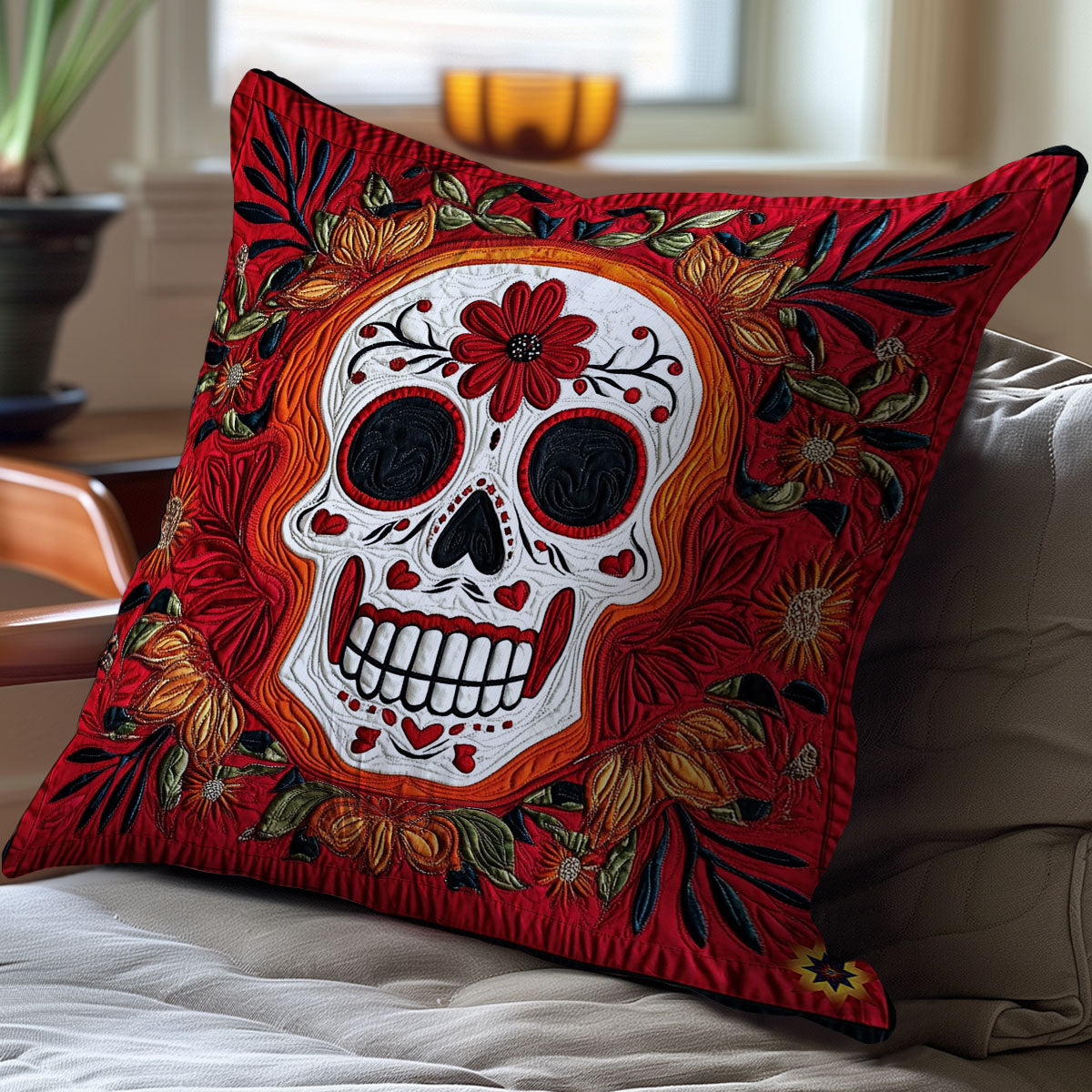 Skull WY2911051CL Quilt Pillow Case