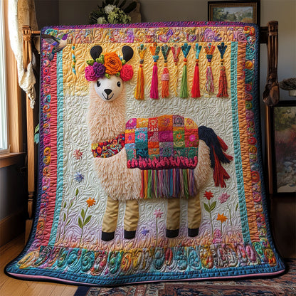 Llama With Tassels WN2312029CL Quilt