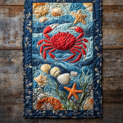 Crab In Mystic Ocean WY2802066CL Quilted Table Runner
