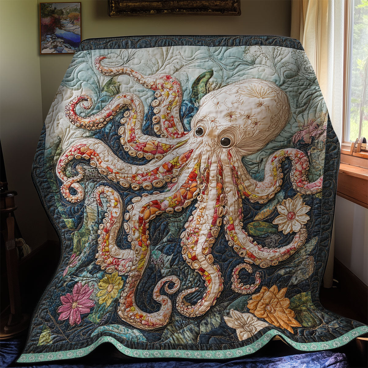 Octopus Flower WX0412038CL Quilt