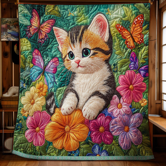 Kitten Flower WX1811028CL Quilt