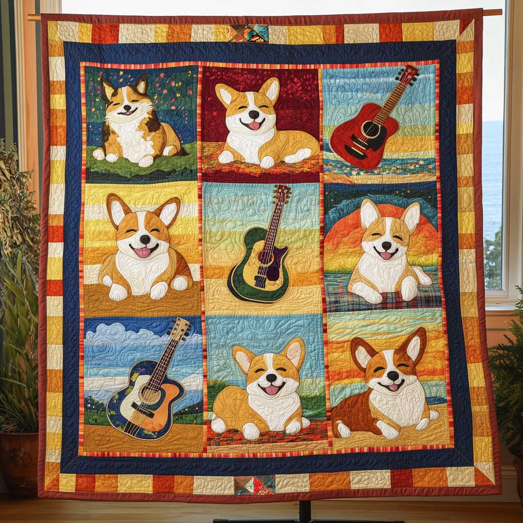 Corgi Beach Buddy WN0410048CL Quilt