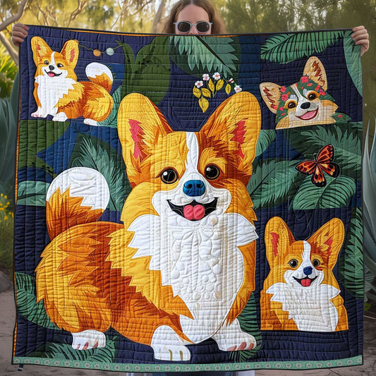 Cute Corgi WJ2609001CL Quilt