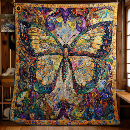 Abstract Butterfly WY1311014CL Quilt