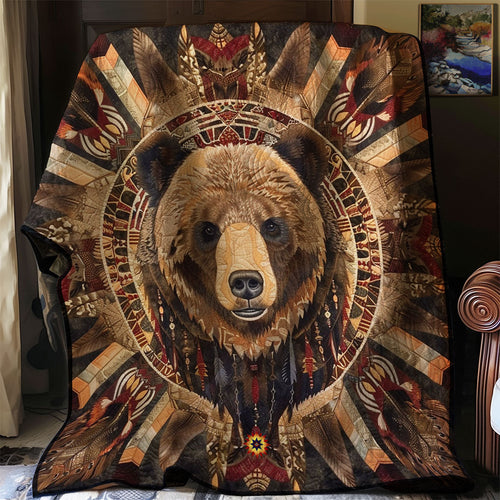 Bear Native American WJ2112001CL Quilt