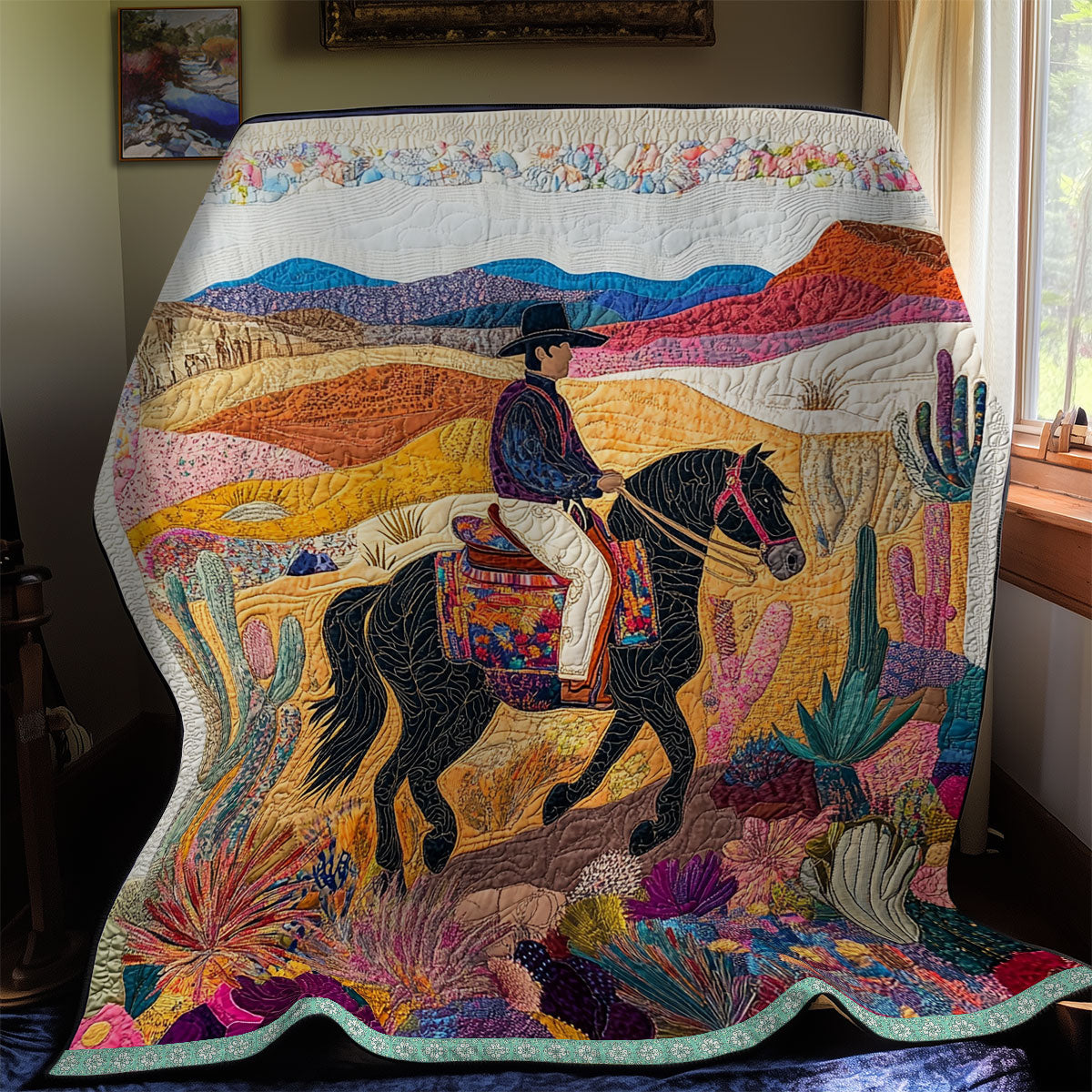 Riding in Desert WX0212043CL Quilt