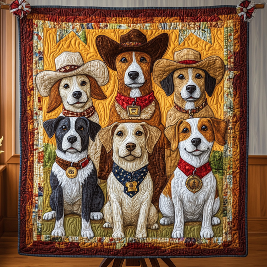 Cowboy Canine Crew WG1601064CL Quilt