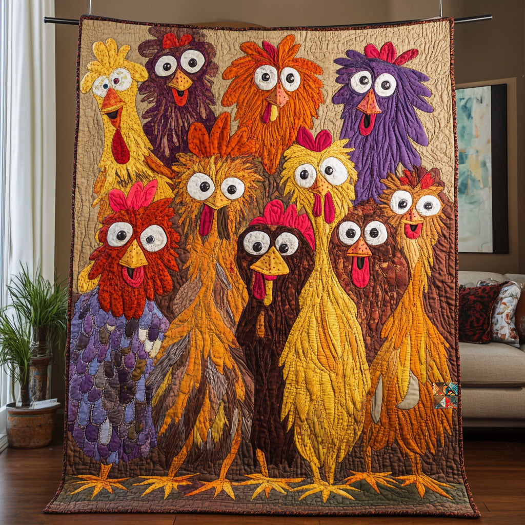 Chicken Gang WU2410027CL Quilt