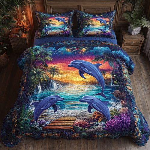 Dolphin Sea Happy WT1501006CL Duvet Cover Set