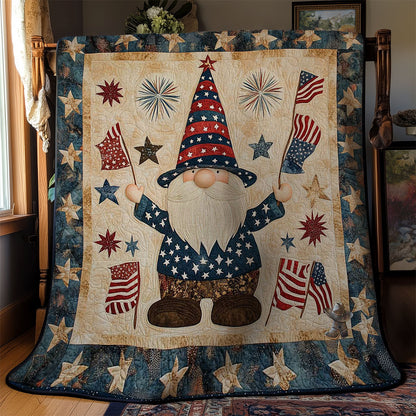 Patriotic Gnome Pride WN2811001CL Quilt