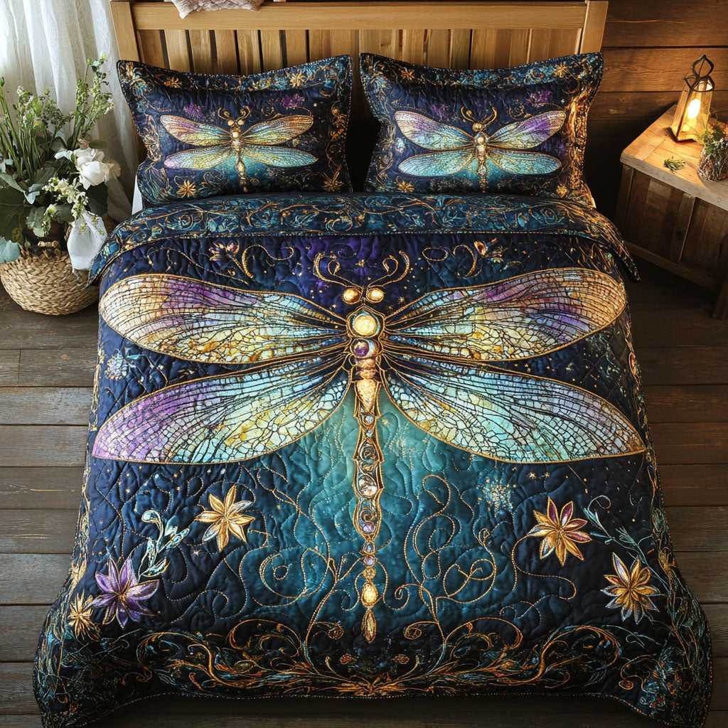 Dragonfly Flower WT2702054CL Duvet Cover Set