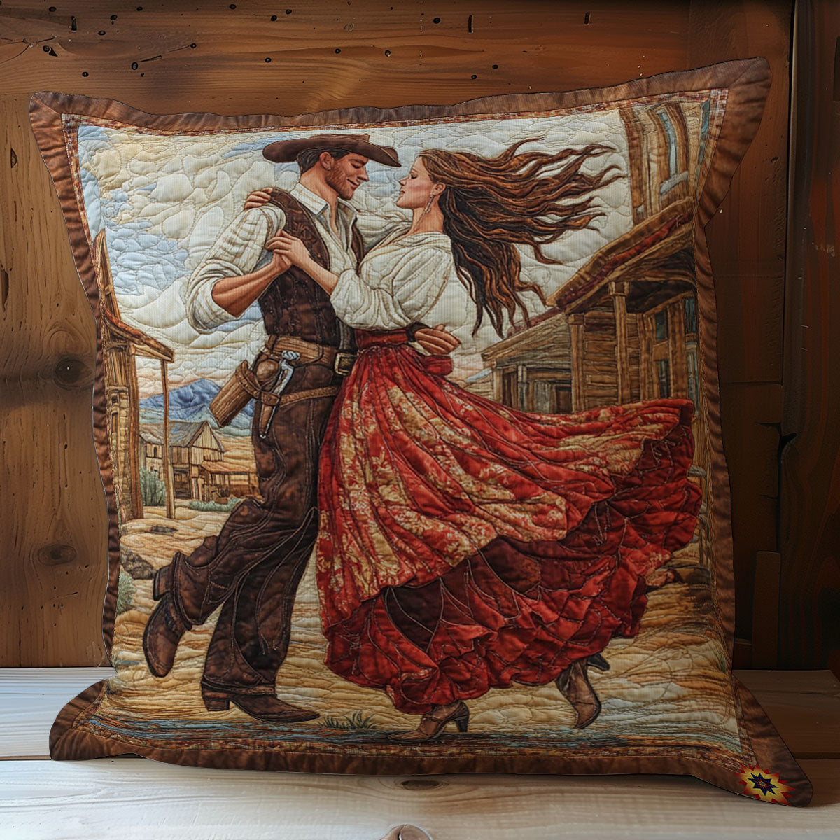 Cowboy Couple WY2212003CL Quilt Pillow Case