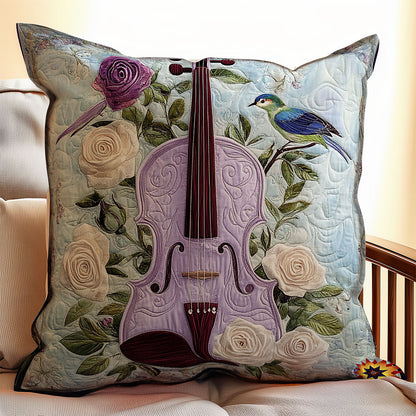 Purple Violin WY0412088CL Quilt Pillow Case