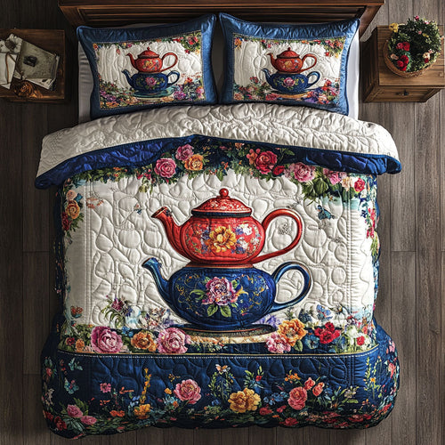 VintageTeaport In Flower WY1302121CL Duvet Cover Set