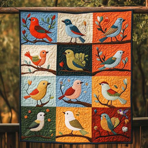Colorful Bird WJ0710011CL Quilt