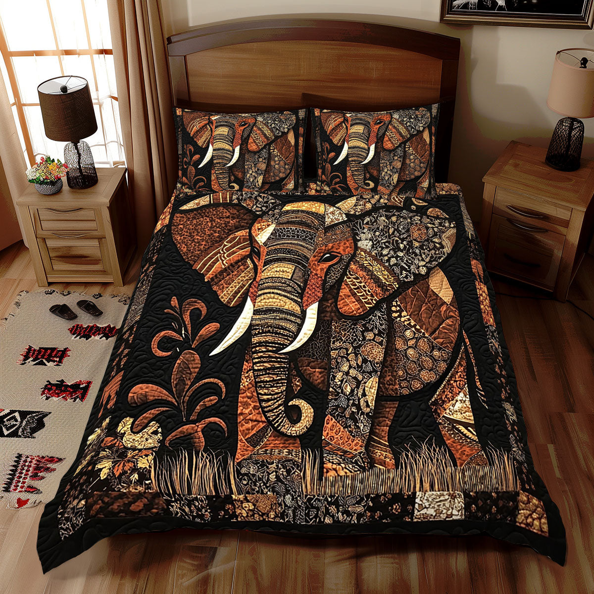 African Elephant WJ0611026CL Duvet Cover Set