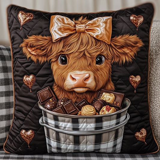 Highland Cow WT1403044CL Quilt Pillow Case
