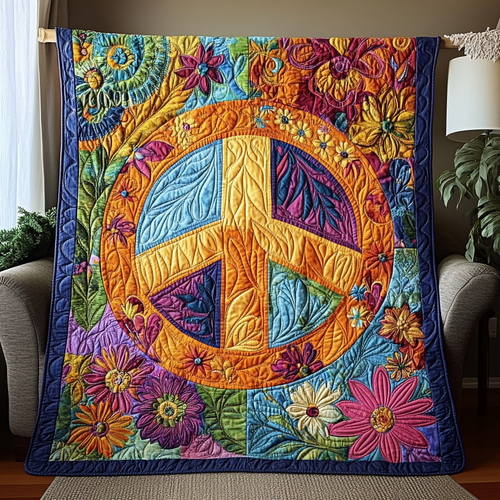 Peace Blossom Hippie WG1001014CL Quilt