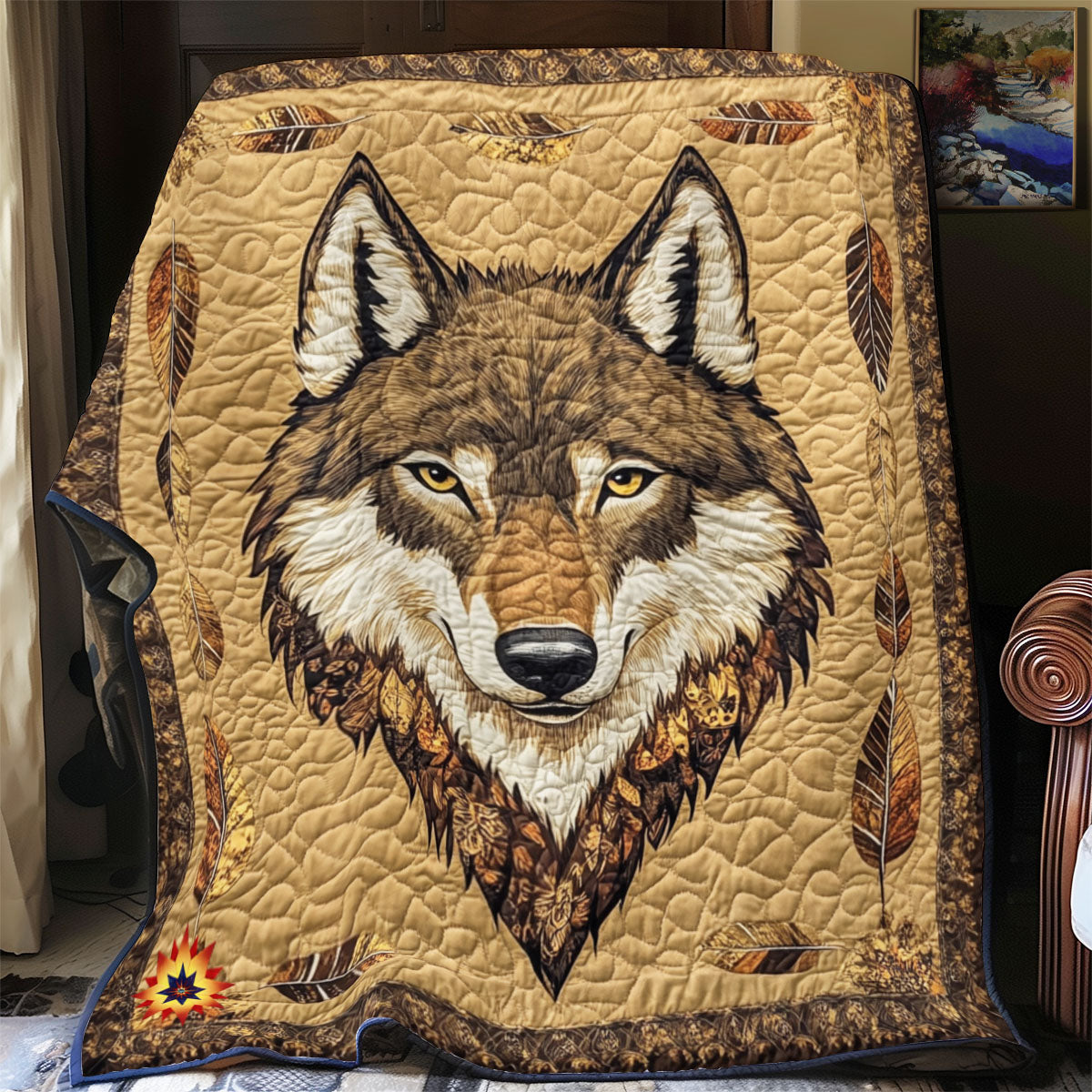 Wolf Native YR2512005CL Quilt