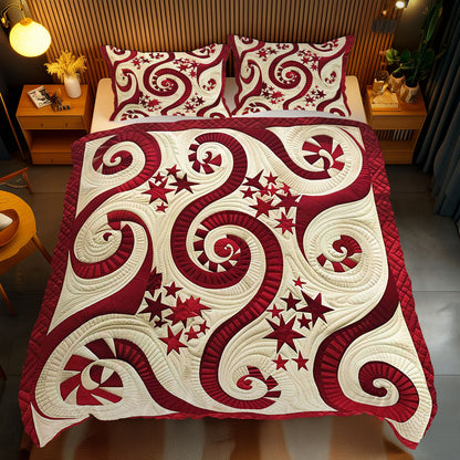 Swirly Red Star WJ2009032CL Duvet Cover Set