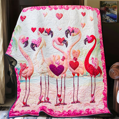Flamingo Valentine WX0302016CL Quilt