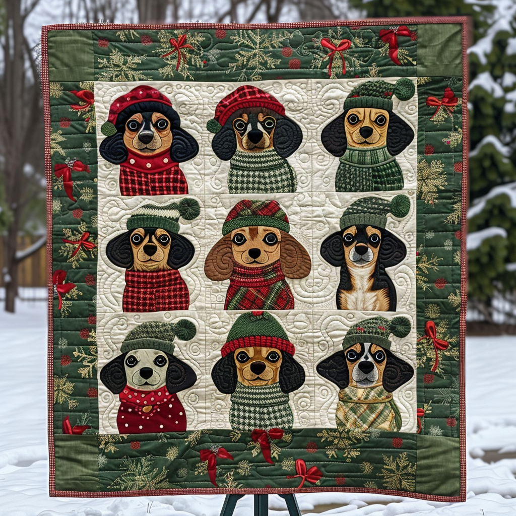 Dachshund Delight WN1909083CL Quilt