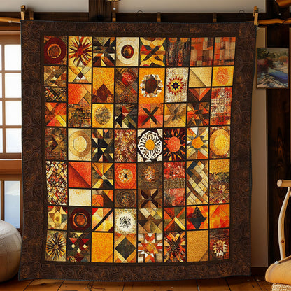 Brown Pathwork WY0911032CL Quilt