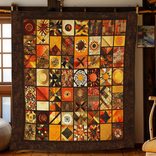 Brown Pathwork WY0911032CL Quilt