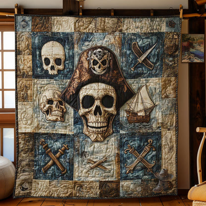 Treasure Hunter Skulls WN1212040CL Quilt