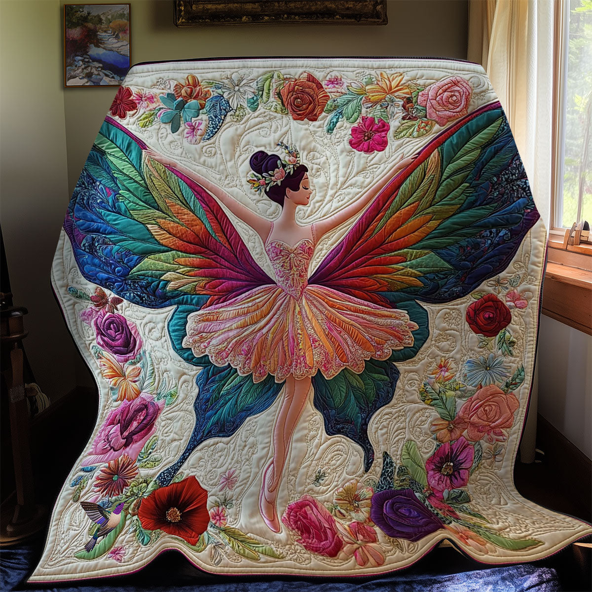 Ballerina Butterfly Wings WY1112002CL Quilt