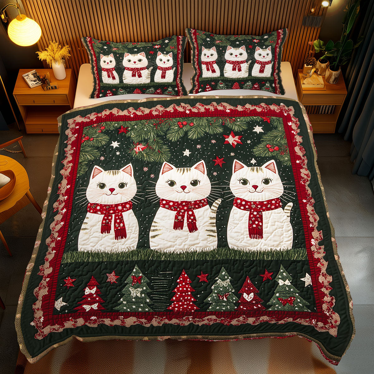 Christmas Cat WJ1911034CL Duvet Cover Set