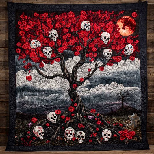 Skull Blossom WN2810070CL Quilt