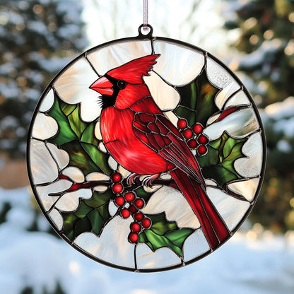 Red Cardinal Pine WT2702146CL Suncatcher