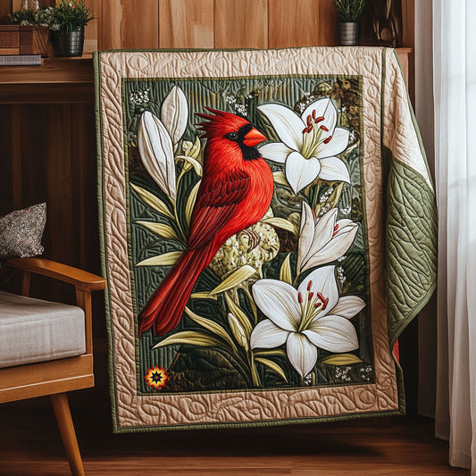 Cardinal Lilies WX1211007CL Quilt