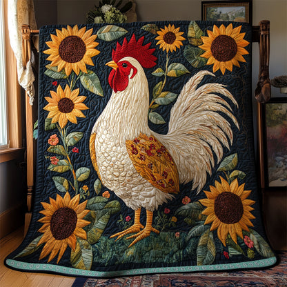 Chicken Sunflower WX1911012CL Quilt