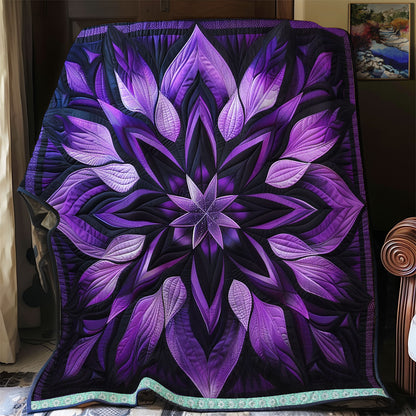 Purple Starlit Blossoms WN1309043CL Quilt