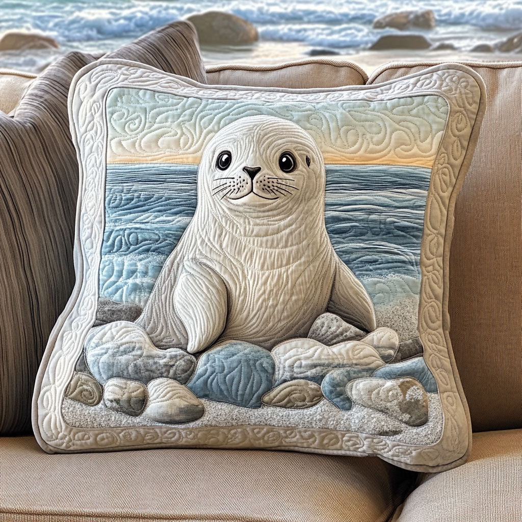 Baby Seal Beach WT2402002CL Quilt Pillow Case