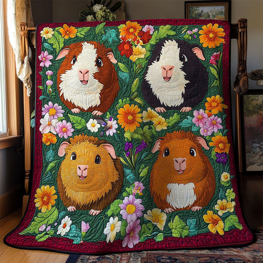 Flower Garden Guinea Pig WY1211043CL Quilt