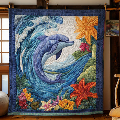 Dolphin Jumping WX1212015CL Quilt