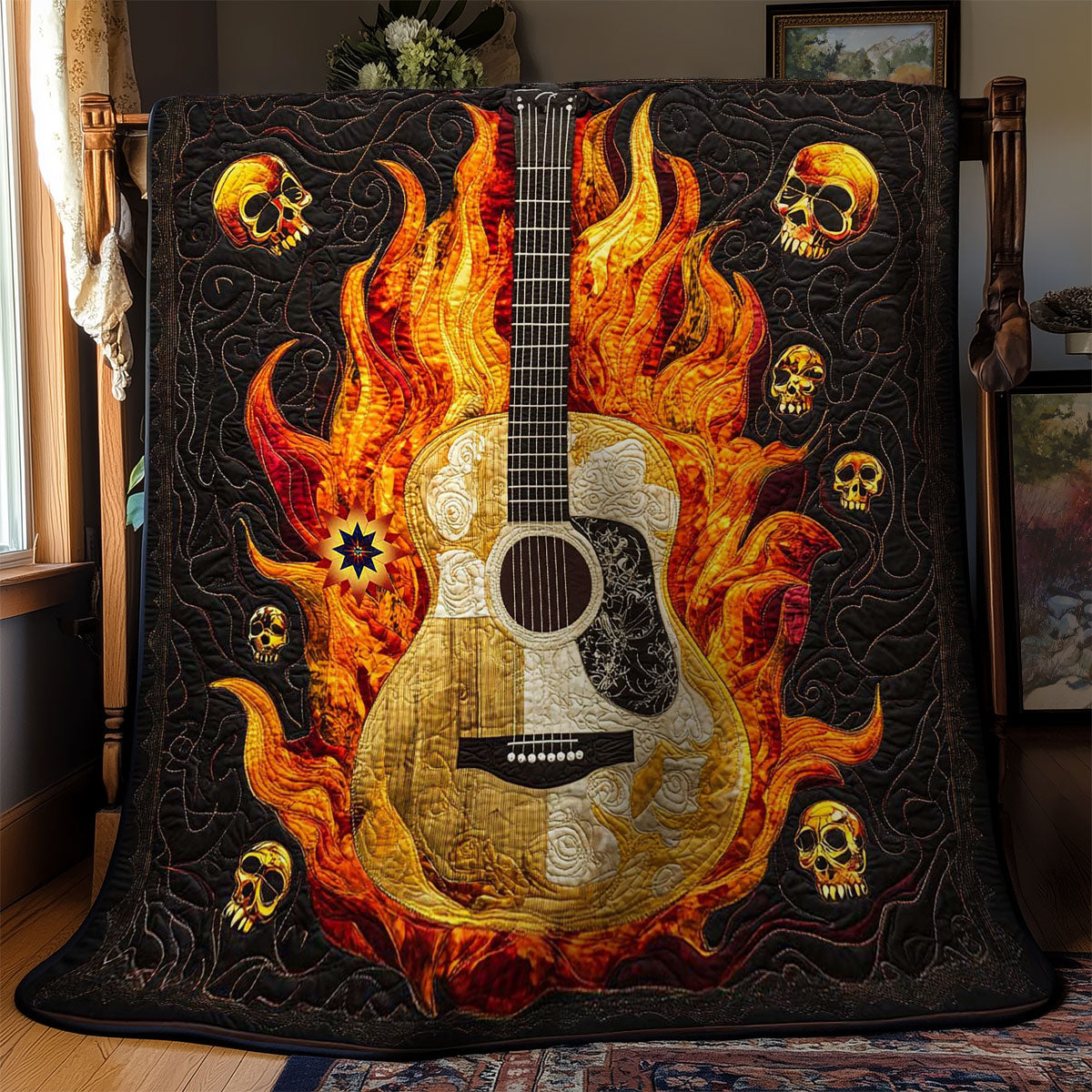 Guitar Of Shadows WN0612064CL Quilt