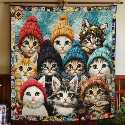 Winter Cat Family WY0712019CL Quilt