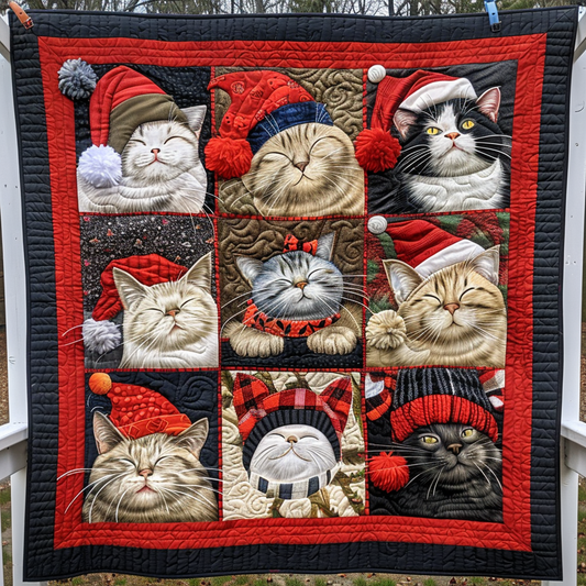 Sleepy Cute Cats XR2009010CL Quilt