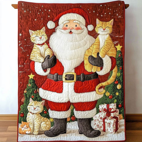 Santa And Cat WY0411002CL Quilt